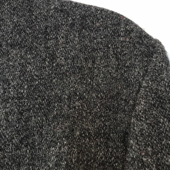 Vintage virgin scottish wool (Harris Tweed) gray speckled blazer - Picture 9 of 11